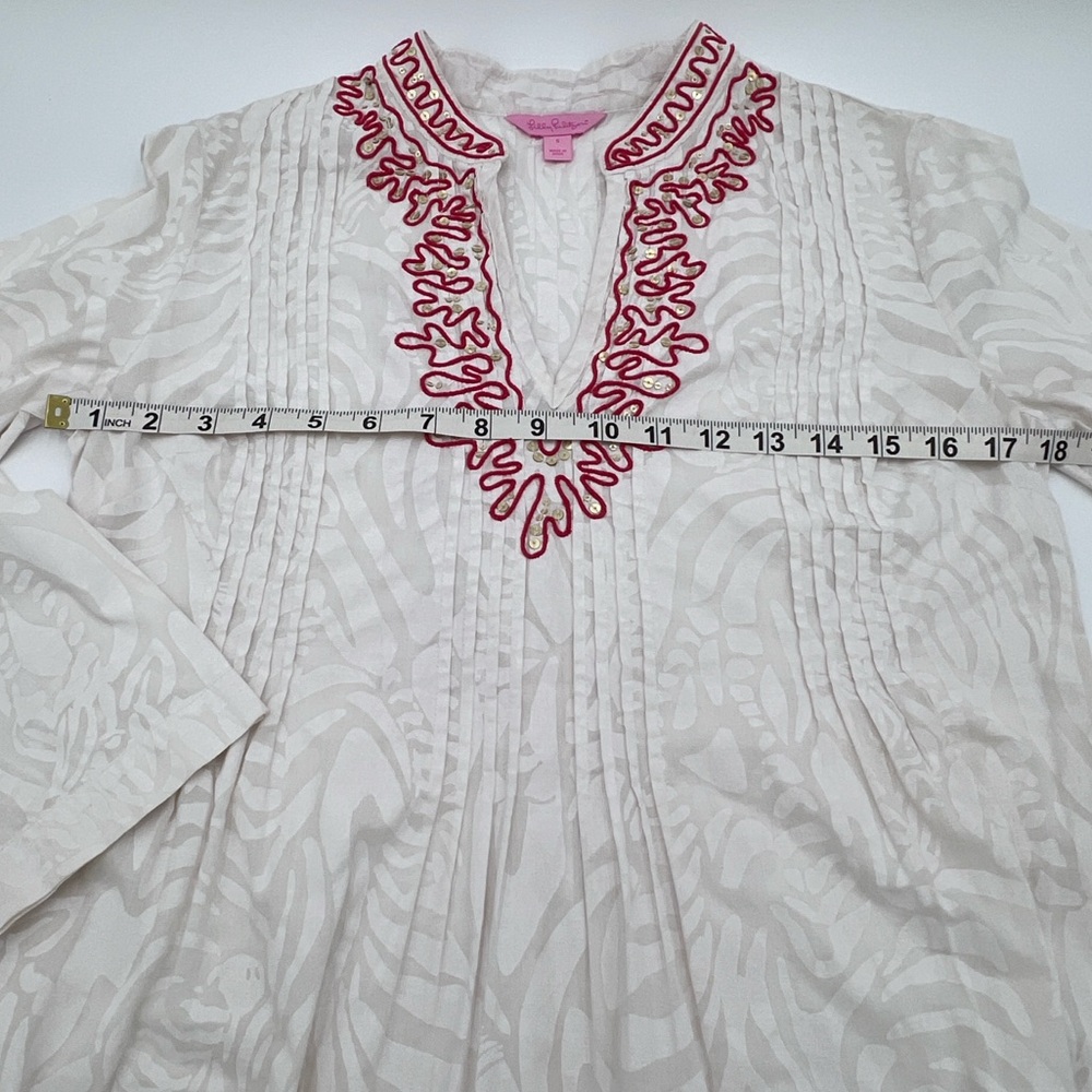 LILLY PULITZER - Sarasota Tunic Top Size Small - Picture 8 of 11